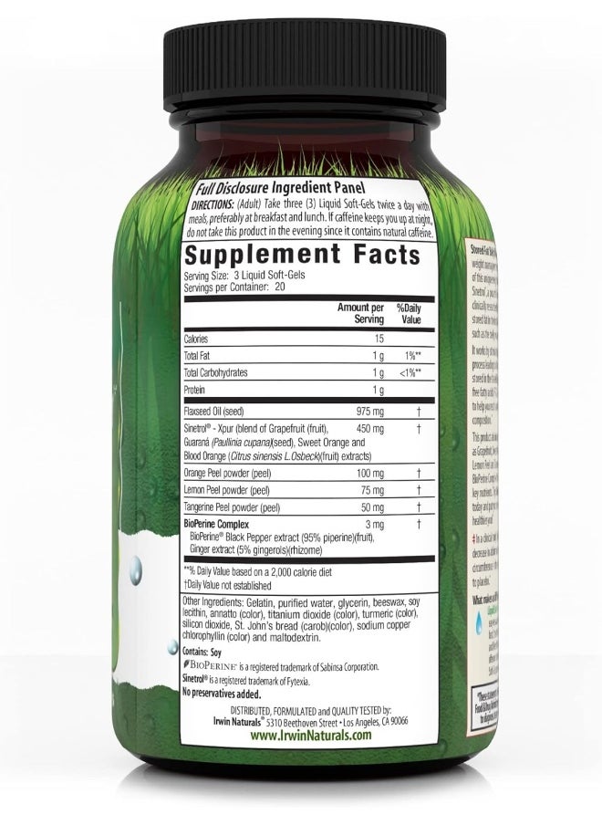 Irwin Naturals Super Citrus Lipo-Burner 60 Liquid Softgels  - Image 2
