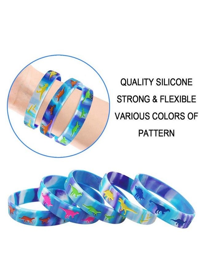 Heqishun - Dinosaurs Silicone Wristbands 30 Pack Dinosaurs World Jurassic Party Supplies For Dinosaurs Theme Party Favors Gifts Bags Stuffers - Image 1