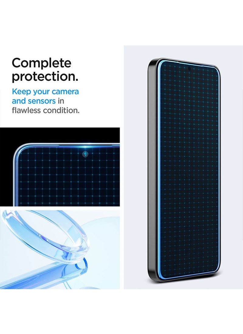 Spigen - GLAStR EZ Fit HD for Samsung Galaxy S25 / S24 Tempered Glass Screen Protector [2 PACK] with Easy Install Tray - Image 1