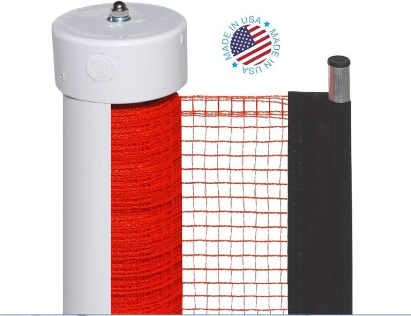 Kidkusion Retractable Driveway Guard Orange 25  Driveway Safety Outdoor Net Barrier Adjustable - Image 2