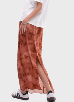 TOPSHOP super high-waist smudge flower maxi skirt  - Image 2