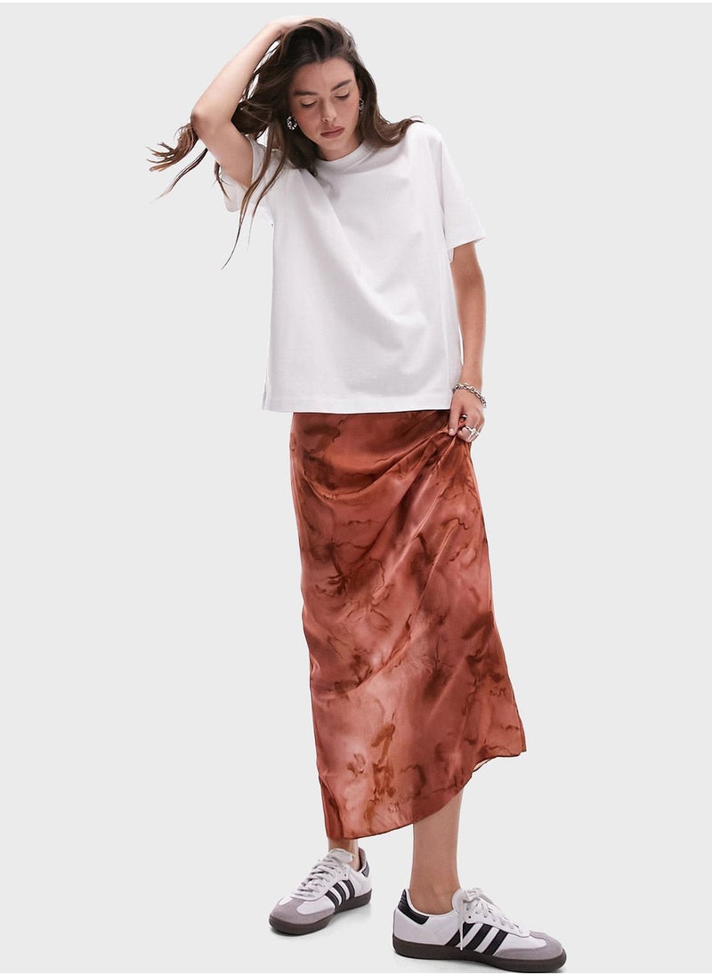 TOPSHOP super high-waist smudge flower maxi skirt  - Image 4