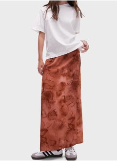 TOPSHOP super high-waist smudge flower maxi skirt  - Image 1