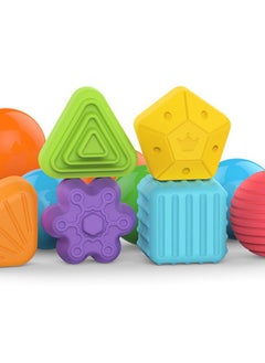 General Montessori Toys for 1 Year Old,Baby Sorter Toy Colorful Cube and 6 Pcs Multi Sensory Shape, Toddler Developmental Learning Toys Birthday Gifts,Baby Toys 6-12-18 Months  - Image 4