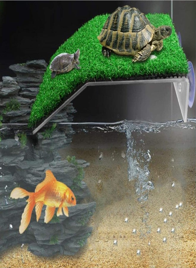 XMHF Turtle Basking Platform, Tortoise Ramp Reptile Ladder Resting Terrace Fish Tank Aquarium Turtle Dock Floating Decor for Reptile Frog Terrapin Medium - Image 4