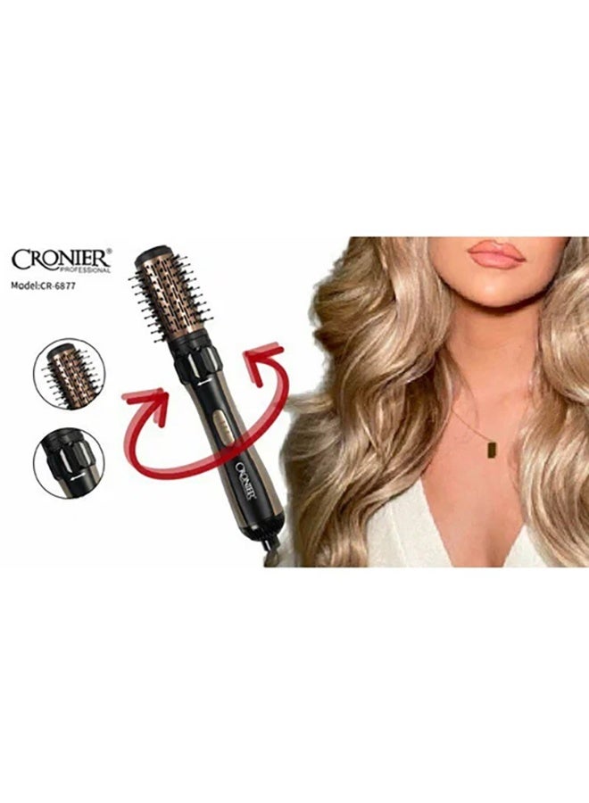 CRONIER CR-6877 2-in-1 Professional High-Speed ​​Air Blower, High-Quality Professional Brush Blower, 1200W Hair Dryer - Image 4