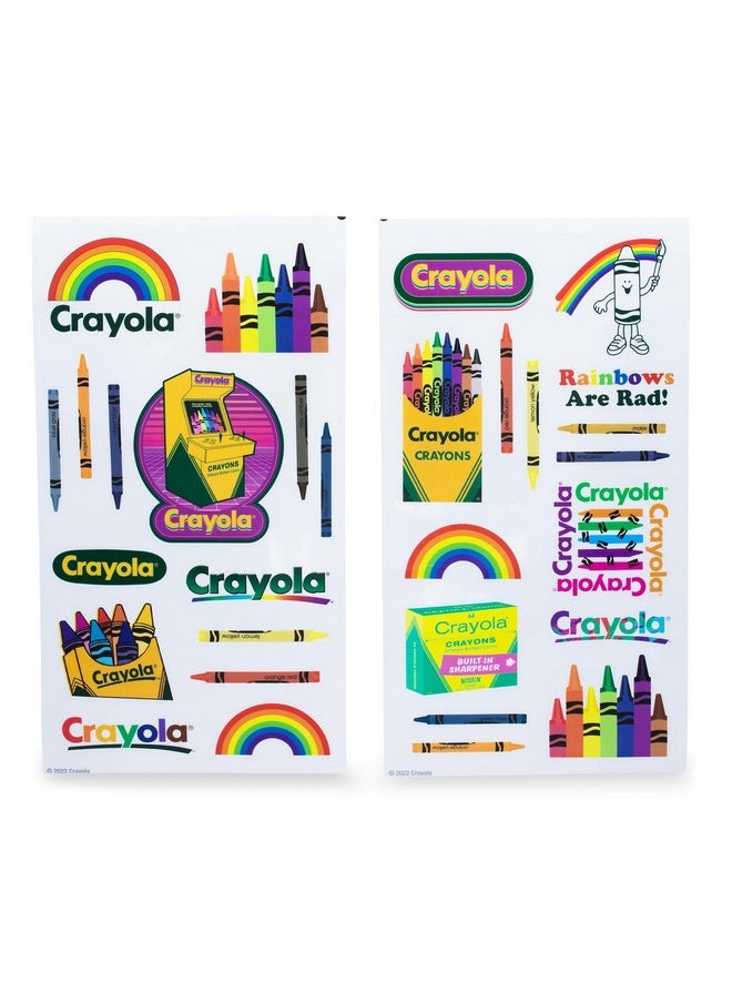 Silver Buffalo - Crayola Crayon Box Retro-Style Twist Spout Plastic Water Bottle Jug And Sticker Set For Personalizing | Holds 32 Ounces - Image 1