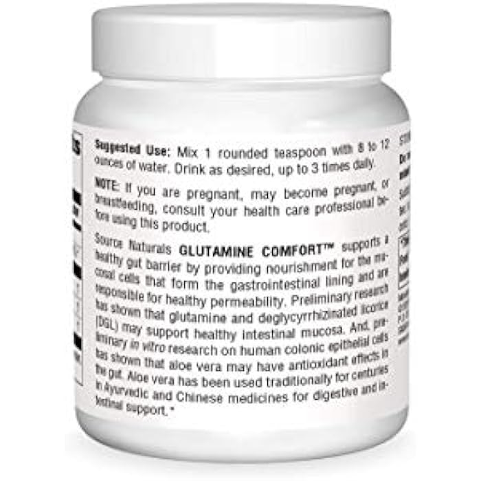 Source Naturals Glutamine Comfort, Supports Healthy GI Lining and Permeability*, 4 Ounce Powder - Image 4
