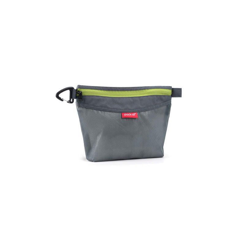 pack all Water-resistant Material Zipper Pouch, Mesh Zipper Bags for Storage, Travel, Office (Gray, Small) - Image 1