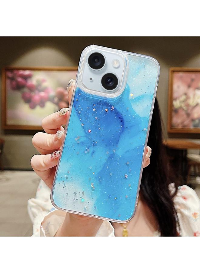 S-TOP Case For iPhone 15 Ink Smudged Glitter TPU Phone Case - Image 1