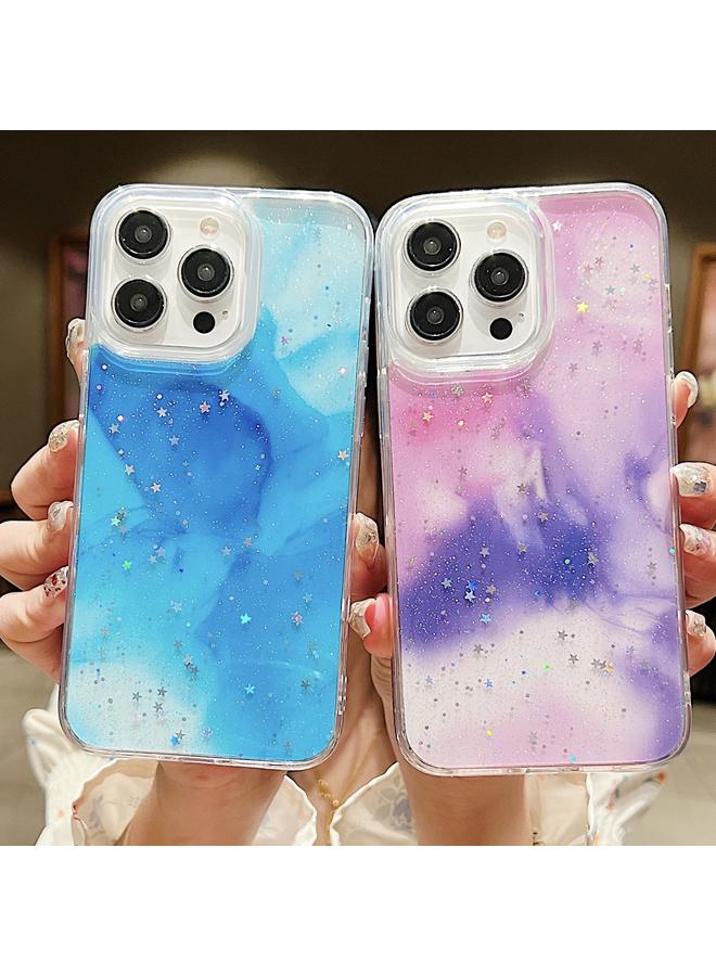 S-TOP Case For iPhone 15 Ink Smudged Glitter TPU Phone Case - Image 4