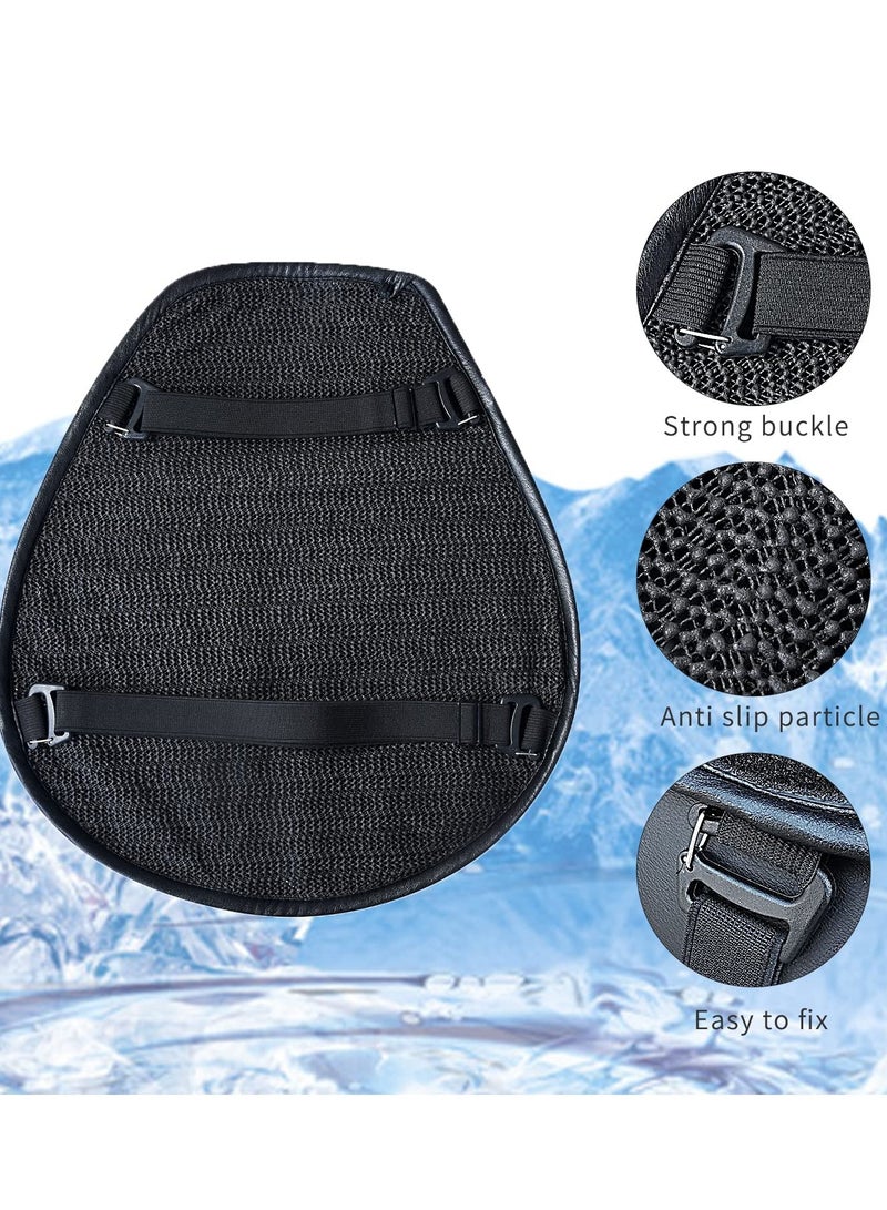 Excefore Motorcycle Seat Cushion 3D Honeycomb Motorcycle Gel Seat Cushion Petal Shape Design - Not Stuffy, Protecting Sensitive Areas, Stay Cool and Comfortable for Long Ride - Image 4