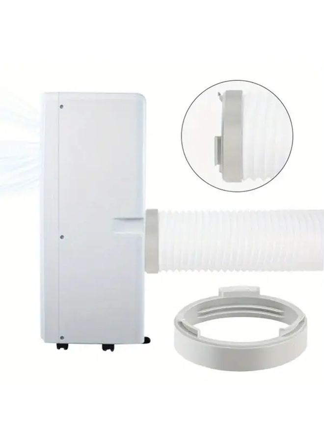 Universal AC Air Conditioner Exhaust Hose Coupler 5.9 Inch Silvery Round Connector For 150mm Hose Extension - Image 3