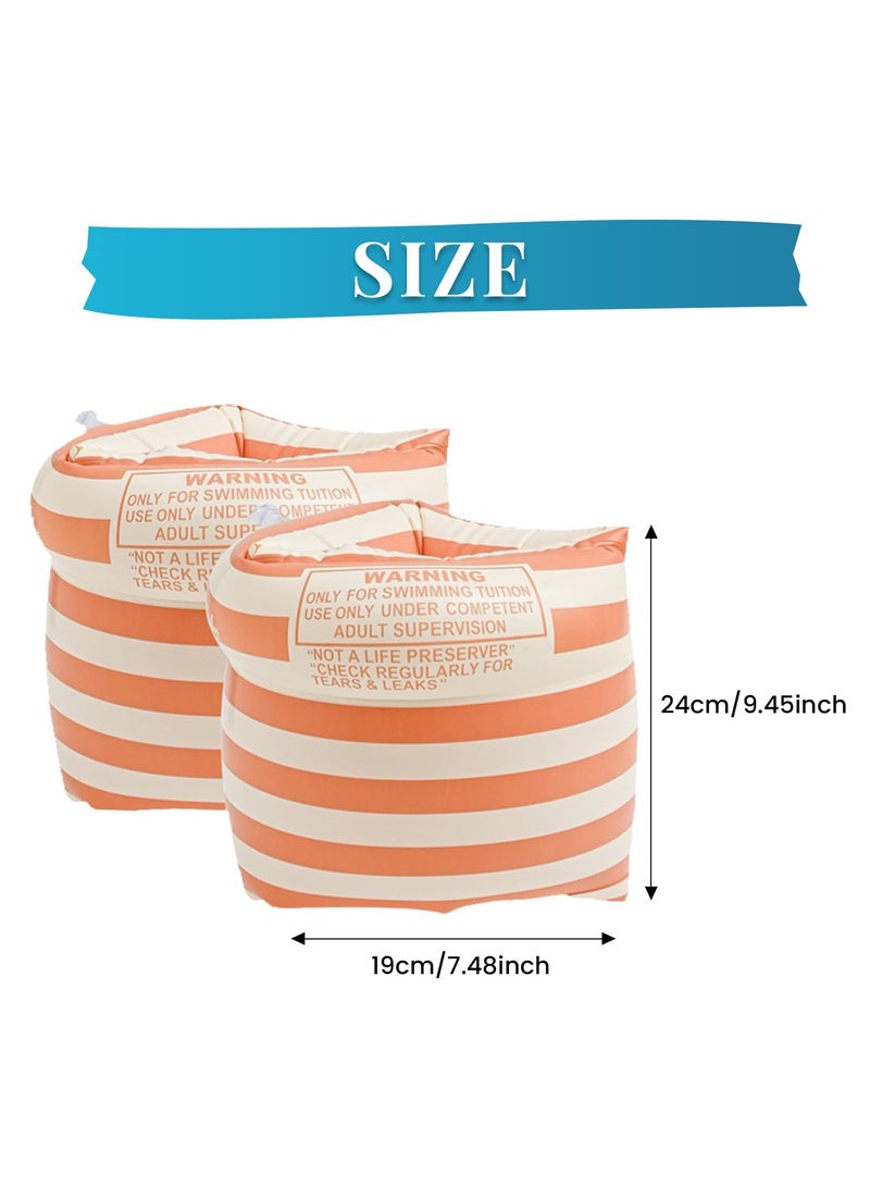 SYOSI Arm Floaties Inflatable Swim Arm Bands, Floater Sleeves Swimming Arm Rings for Kids Toddlers and Adults (4Pcs) - Image 5