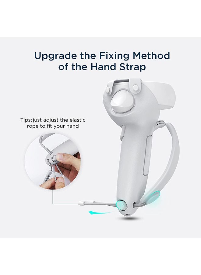 KIWI design Controller Grips Cover with Battery Opening Adjustable with Knuckle Straps Suitable for Large Hands Compatible with META Quest 2 - Image 3