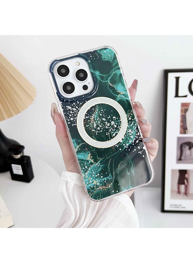 S-TOP Case For iPhone 14 Dual-side IMD Marble Magsafe Phone Case - Image 2
