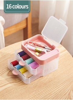 Beirui Sewing Needle and Thread Set, Premium Sewing Supplies, Mini Sewing Set, 16 Colour Sewing Threads  - Image 1
