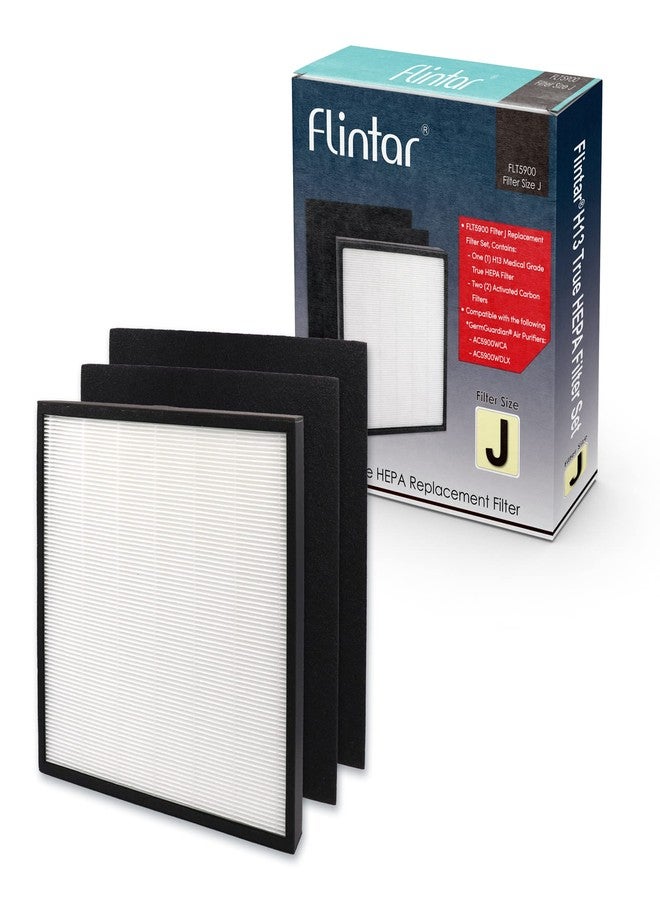 Flintar FLT5900 Replacement Filter J, Compatible with Germ Guardian GermGuardian Air Purifier AC5900WCA and AC5900WDLX, 1-Pack - Image 1