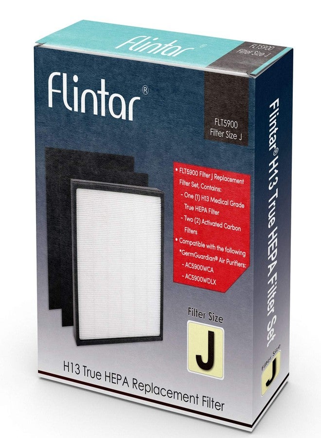 Flintar FLT5900 Replacement Filter J, Compatible with Germ Guardian GermGuardian Air Purifier AC5900WCA and AC5900WDLX, 1-Pack - Image 4