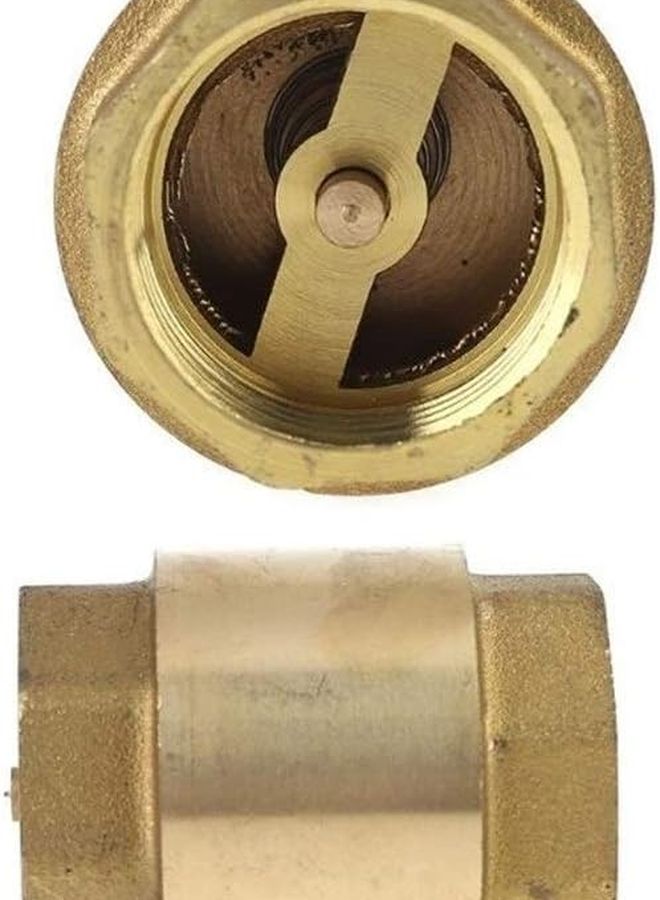 DN20 One Way Backstop Spring Check Valve Double Inner Wire Pump Pipe Fittings Copper - Image 1
