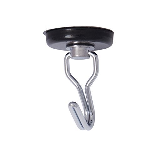 Master Magnetics 7580 Magnetic Hook Organizer Rotating Swing Hook 65 Pound Pull Force 1.47Diameter 0.54Thick Black - Image 2