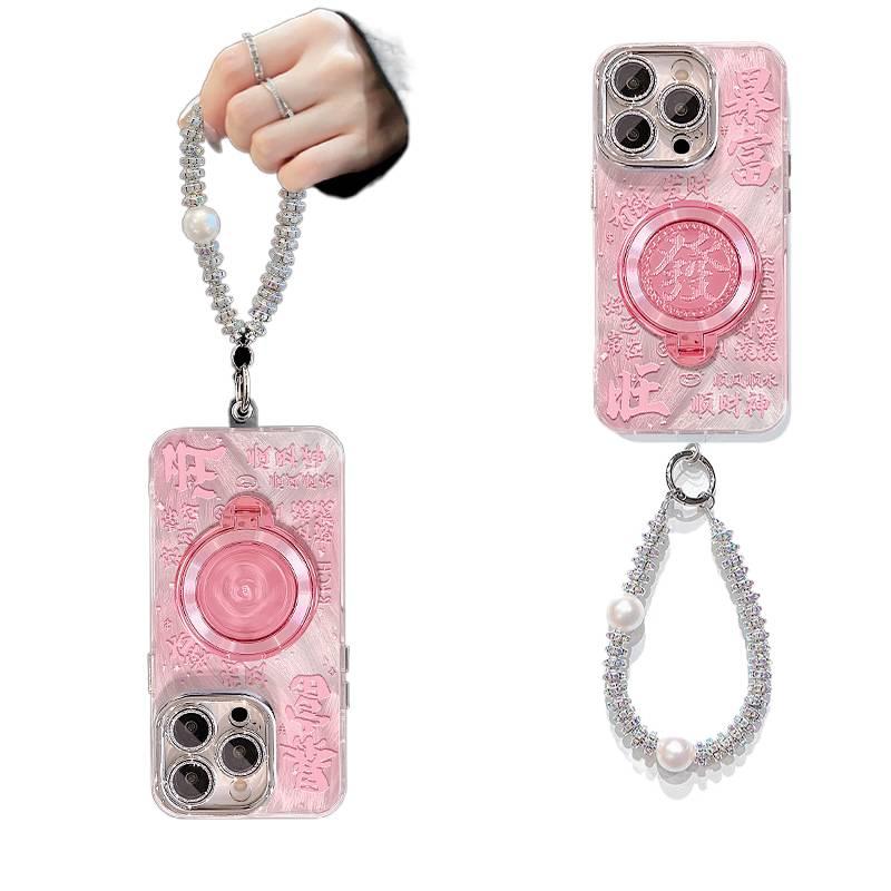 غطاء واقي | Acrylic | تشطيب غير لامع | سوار | Silver | مقاوم للصدمات لـ iPhone 16 / 16 Plus / 16 Pro / 16 Pro Max - Image 5