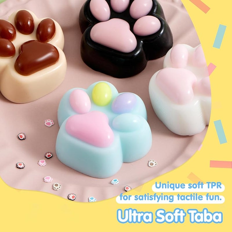 JOYIN Cat Paw Taba Squishy Toys, Pack of 4 - Image 4