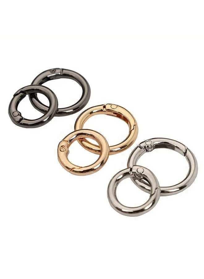 لون المسدس 25 مم جولة متعددة الوظائف حلقة مفتاح مشبك زنبركي على شكل O - Image 2