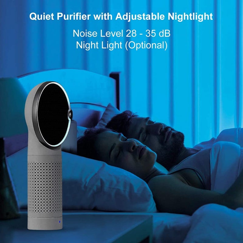 Sulfar SULF002 Home Desktop Air Purifier Negative Ioniser USB Portable with Night Light Portable Air Cleaner with True HEPA Filter Odor Allergies Eliminator for Smoke Dust Home Office and Pets - Image 5