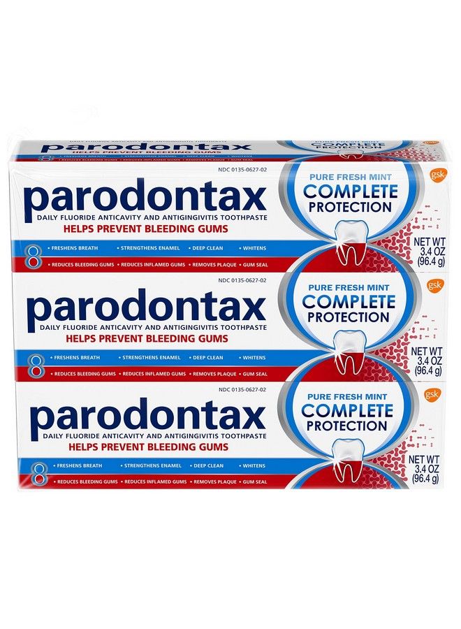 Parodontax Complete Protection Toothpaste Pure Fresh Mint 34 Oz X 3 - Image 1