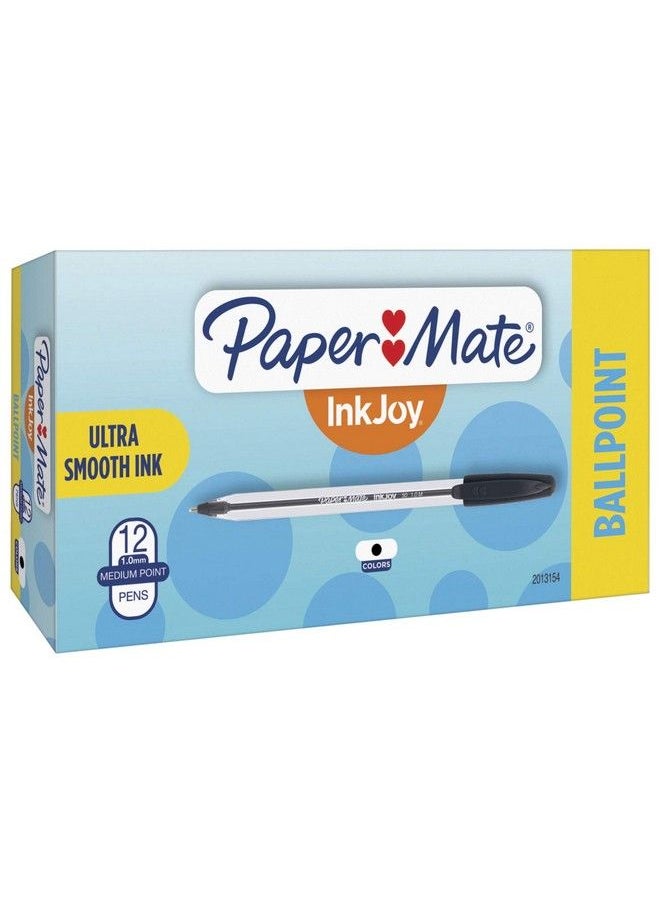 Paper Mate Inkjoy 50St Ballpoint Pens Medium Point (1.0Mm) Black 12 Count  - Image 1