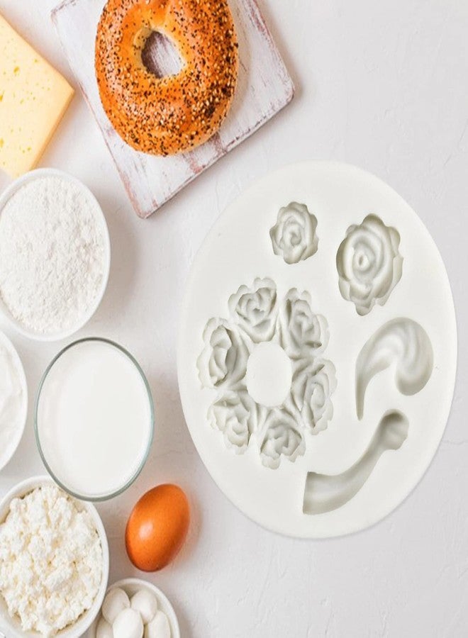 Zhuluck White Dessert Mold Food Grade Mini Rose Flower Teapot Mold Pastry Baking Fondant Gum Paste Molds - Image 5