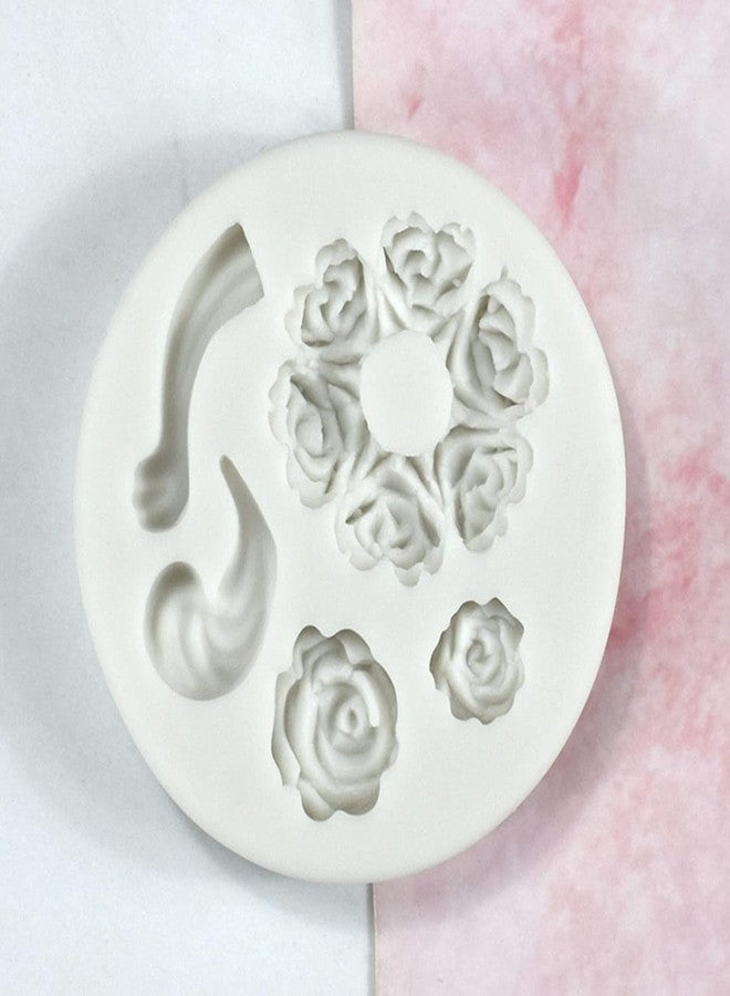 Zhuluck White Dessert Mold Food Grade Mini Rose Flower Teapot Mold Pastry Baking Fondant Gum Paste Molds - Image 3
