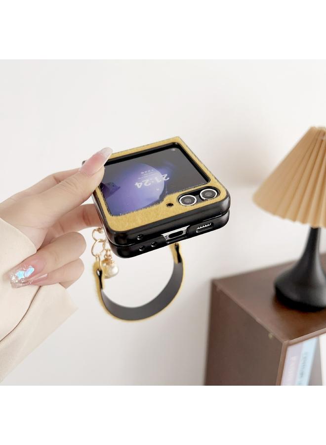 اس-توب جراب لهاتف Samsung Galaxy Z Flip6، جراب هاتف فاخر بتغطية كاملة مع حزام - Image 4