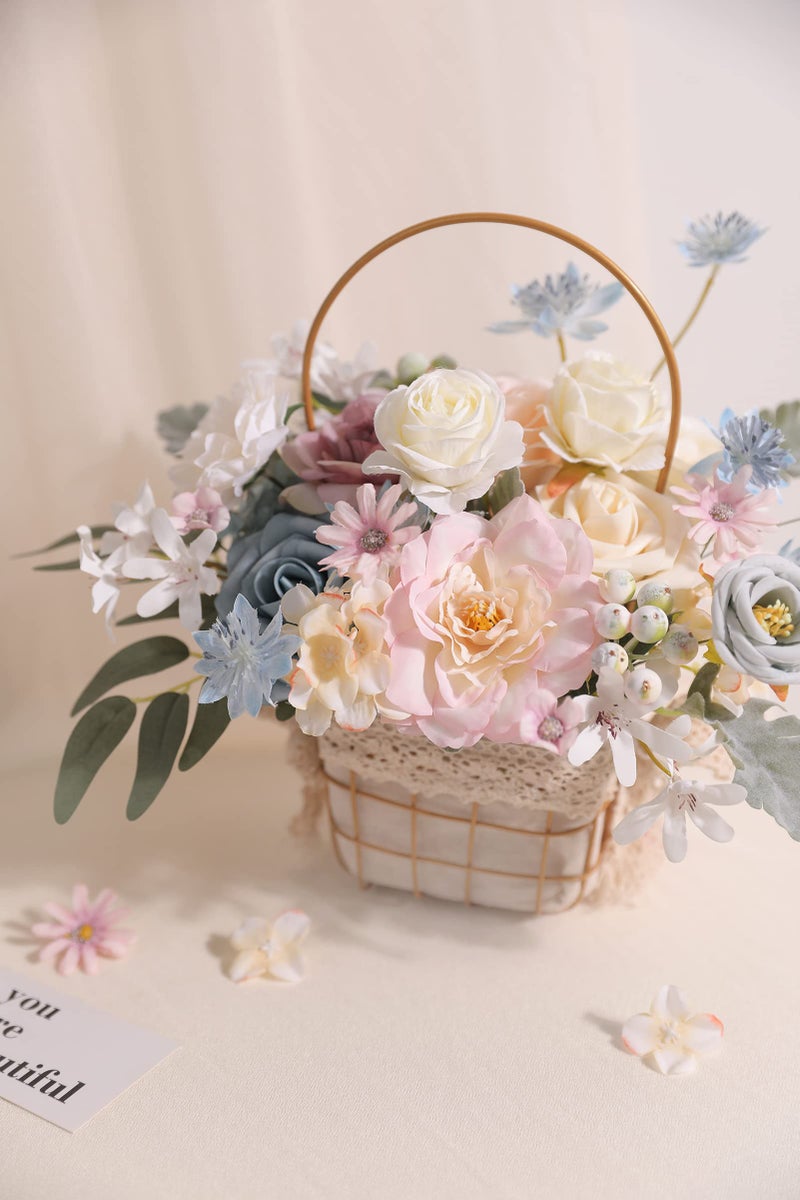 Serra Flora Artificial Flowers Combo Box Set Faux Flowers Bulk Flower Leaf with Stems Arrangements for DIY Wedding Bouquets Party Table Centerpieces Home Decorations Indoor Outdoor - Image 5
