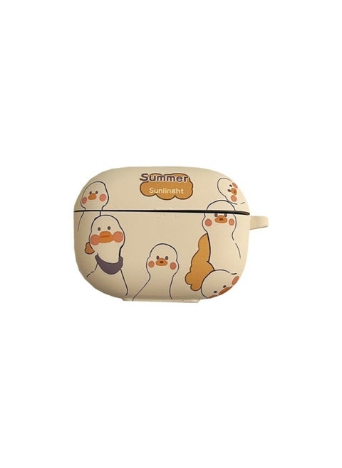 Applicable VIVO TWS3Pro/3E Wireless Bluetooth Headset Protective Case Cartoon Soft Case TWS4 Headset Case-Color:Silicone Soft Shell-multiple Ducks-Model:Vivo Tws 2/2e (protective Case)