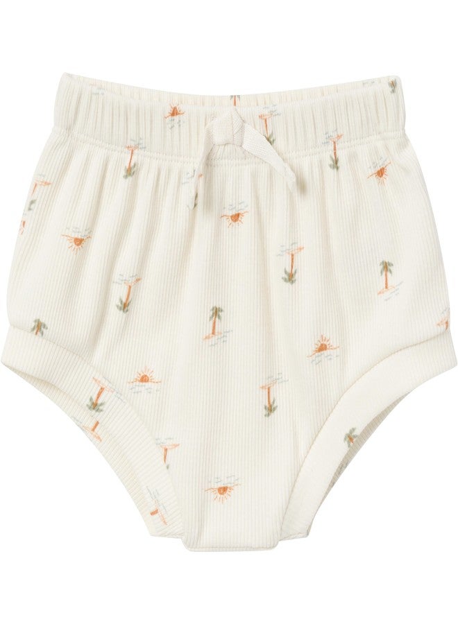 Modern Moments by Gerber Unisex Baby 4-pack Short-sleeve Bodysuits & Shortie Set, Ivory Mini Island/Medium Green, 18 Months - Image 3