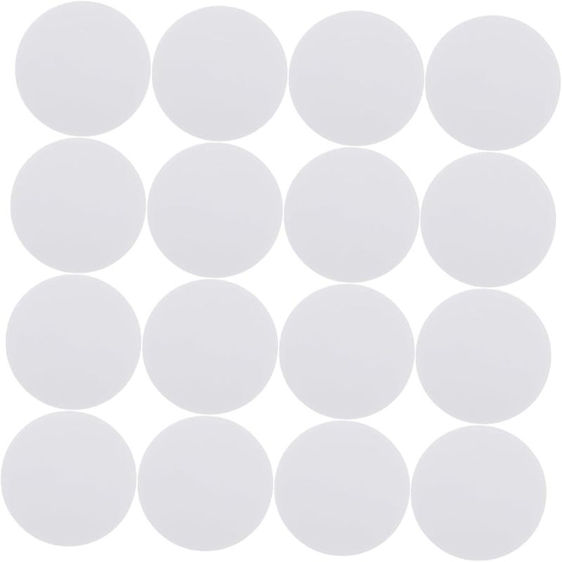 30Pcs White Round Non Slip Rug Fixing Patches Double Sided Adhesive Carpet Pads - Image 2