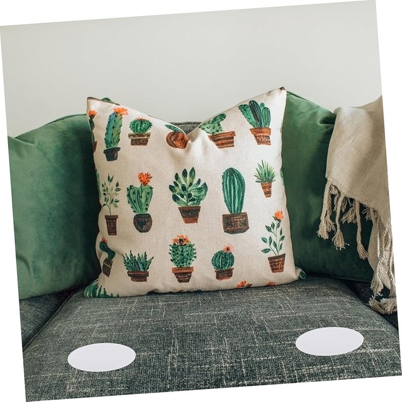 30Pcs White Round Non Slip Rug Fixing Patches Double Sided Adhesive Carpet Pads - Image 5