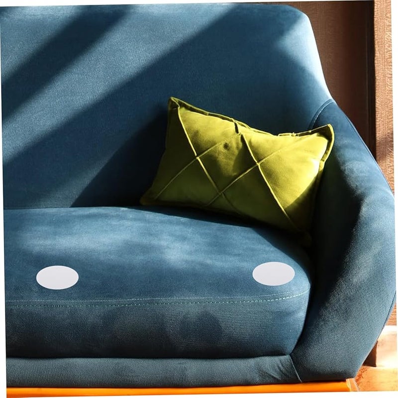 30Pcs White Round Non Slip Rug Fixing Patches Double Sided Adhesive Carpet Pads - Image 3