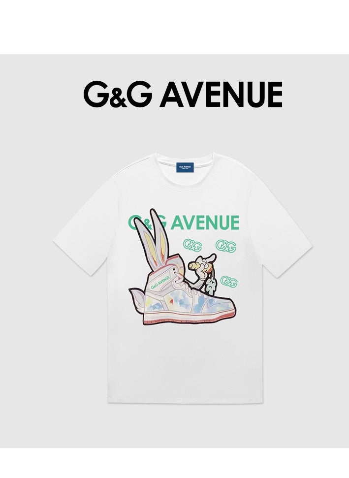 G&G AVENUE - Heavy cotton fabric Men's gym exercise T-shirt, dry Oversized and breathable muscle shirt, sports short sleeved running fitness T-shirt, lightweight and breathable zero rule short sleeved shirt - Image 1