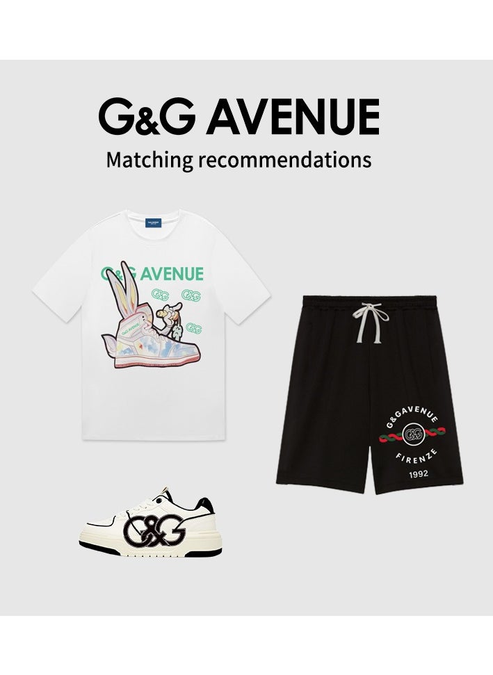 G&G AVENUE - Heavy cotton fabric Men's gym exercise T-shirt, dry Oversized and breathable muscle shirt, sports short sleeved running fitness T-shirt, lightweight and breathable zero rule short sleeved shirt - Image 1
