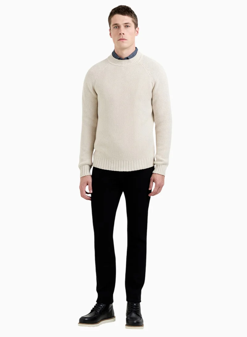 فرنش كونكشن Crew Neck Prul Stitch With Special High Neck