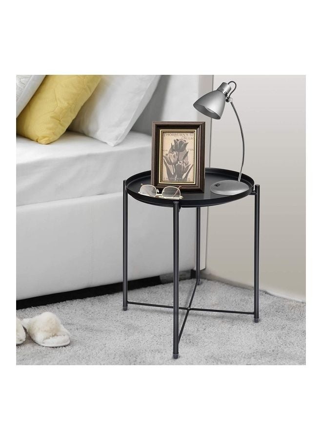 شو وو طاولة صينية مستديرة باللون الأسود 52 × 44 × 42 سم - Image 4