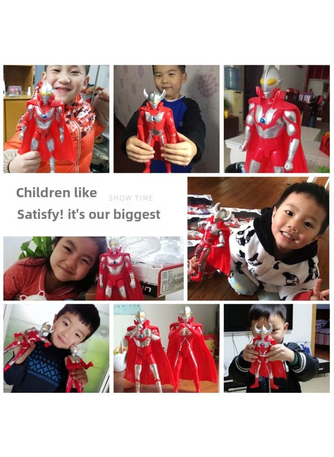 Generic - Jinjiang Genuine 14-joint Movable Ultraman Five Brothers Model With Cloak Children Ultraman Toy UT5500-Color:UT5500D Ace Ultraman 25cm - Image 1
