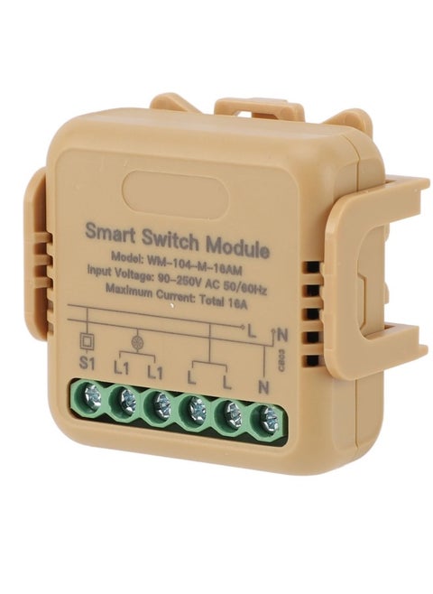 WiFi Smart Relay and Touch Wall Switch, Works with Google Assistant & Alexa, 2-Way Multi-Control, RF433 Remote, Timer Relay 2 Gang 10A, Smart Life/Tuya, No Hub Required (1PC)