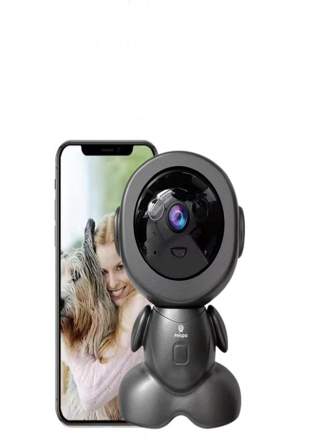 Pelupa كاميرا مراقبة روبوتية Pelupa MP HD WiFi | رؤية بانورامية 360 درجة | رؤية ليلية ملونة | كشف الحركة بالذكاء الاصطناعي | اتصال صوتي ثنائي الاتجاه | مشاهدة عن بُعد عبر الهاتف المحمول | مراقبة أمنية داخلية - Image 1