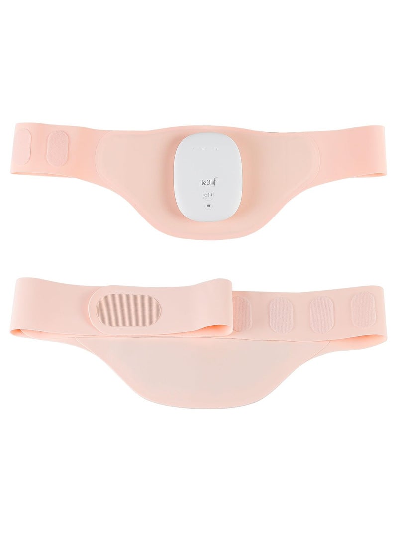 Excefore Portable Cordless Heating Pad, Electric Waist Belt Device, with Larger Heat Area, Fast Heating, with 5 Heat Levels and 3 Massage Modes, Back or Belly Heating Pad for Women and Girl (Lycra-Pink) - Image 3