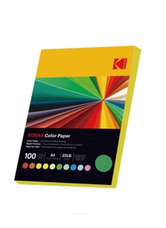 Kodak Kodak Color Paper Double Sides A4 (210x297mm) 100 Sheets 80 GSM Pack of 50 Green  - Image 1
