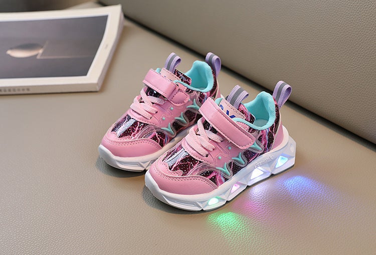 Mesh Sneakers Lightweight Flexible Sole Walking Shoes For Kids Indoor And Outdoor Activities - Image 1